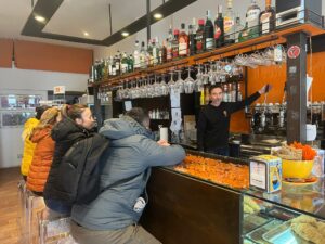 coffee course in a bar