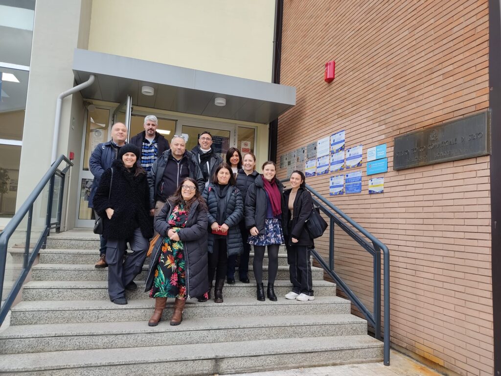 group picture after job shadowing at a high school for tourism